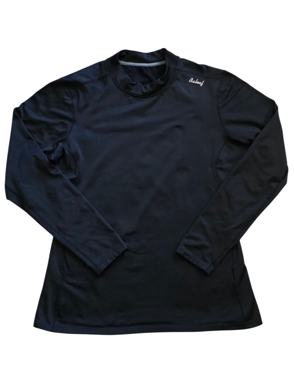 BALEAF 2XL Black Thermal Fleece Lined Mock Neck Performance Workout Shirt XXL